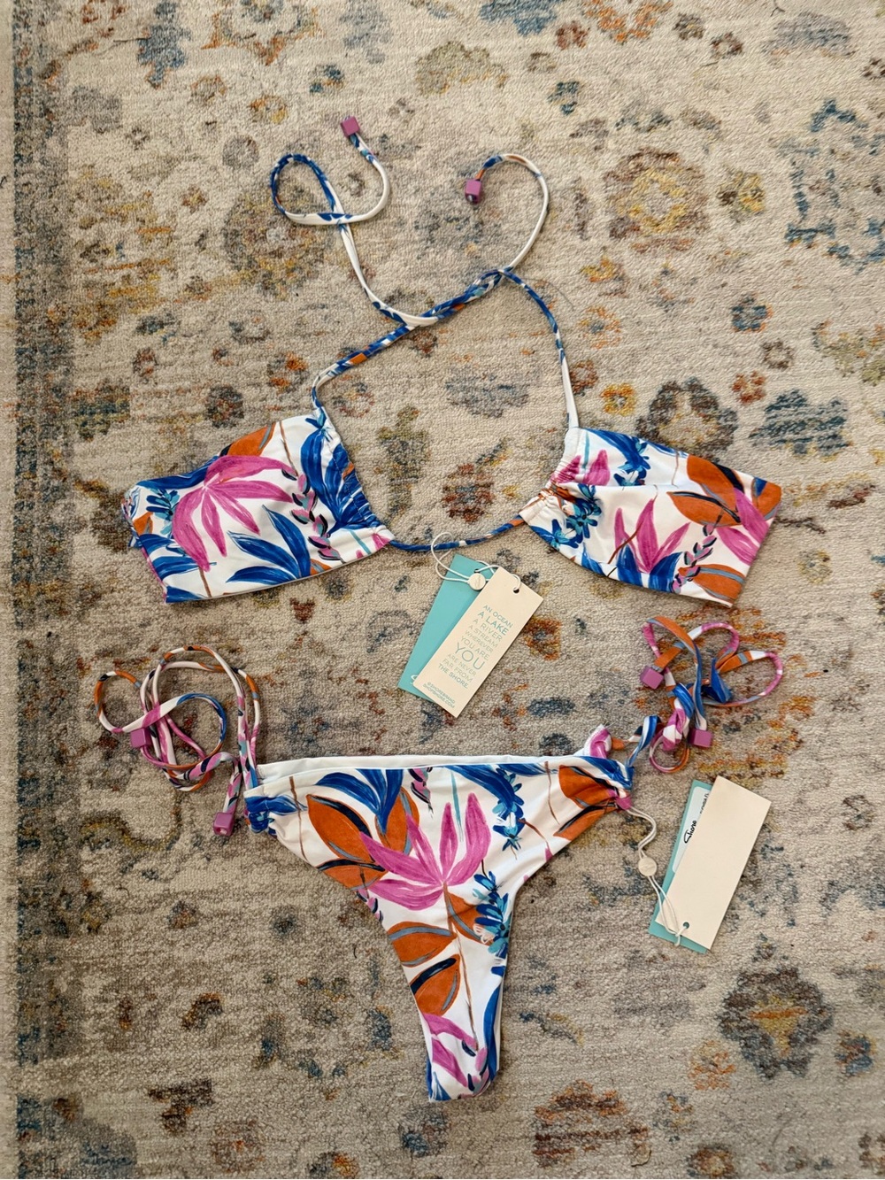 Shore Brand Floral Bikini Set